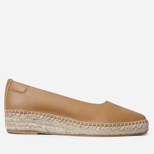 Everlane Square Toe Espadrille Tan